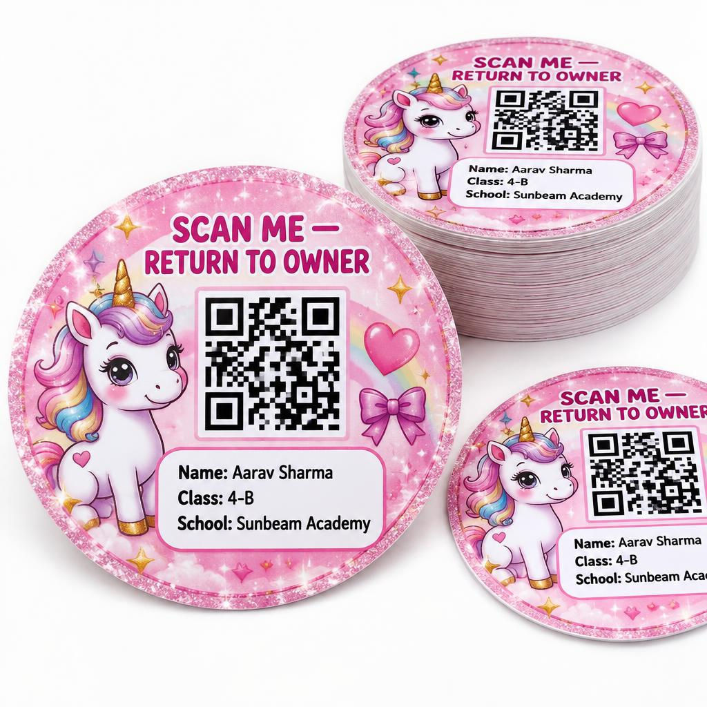 Unicorn Sparkle WapasTag sticker set